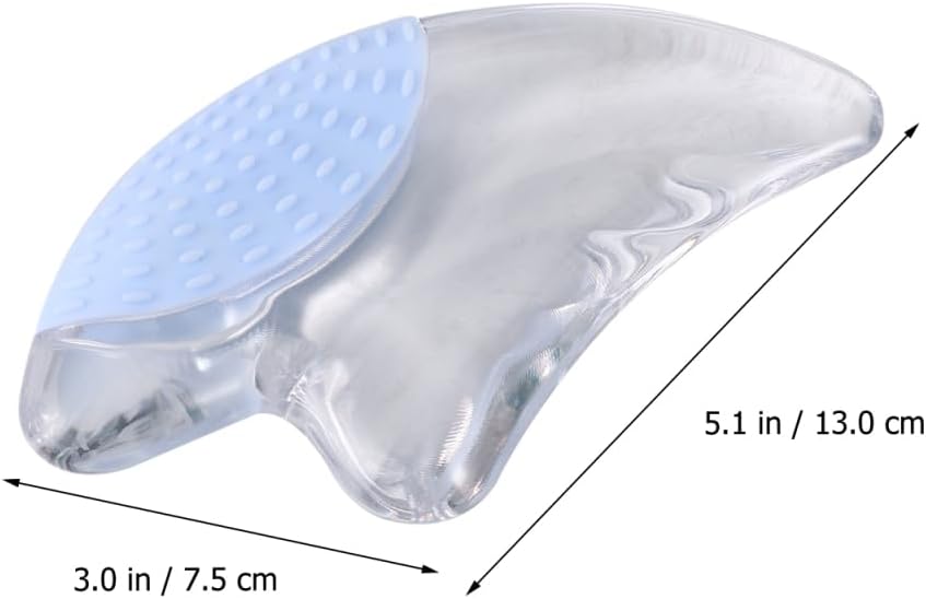 Natural Gua Sha Massage Tool dimensions showing 5.1 in length and 3.0 in width for effective massage.